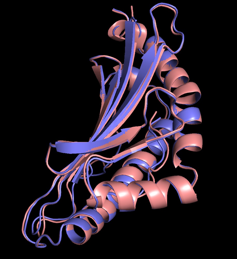 PyMOL protein alignment example